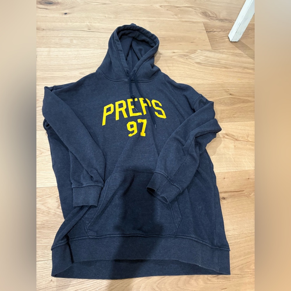 Ardene Men's Black Hoodie with Yellow Print